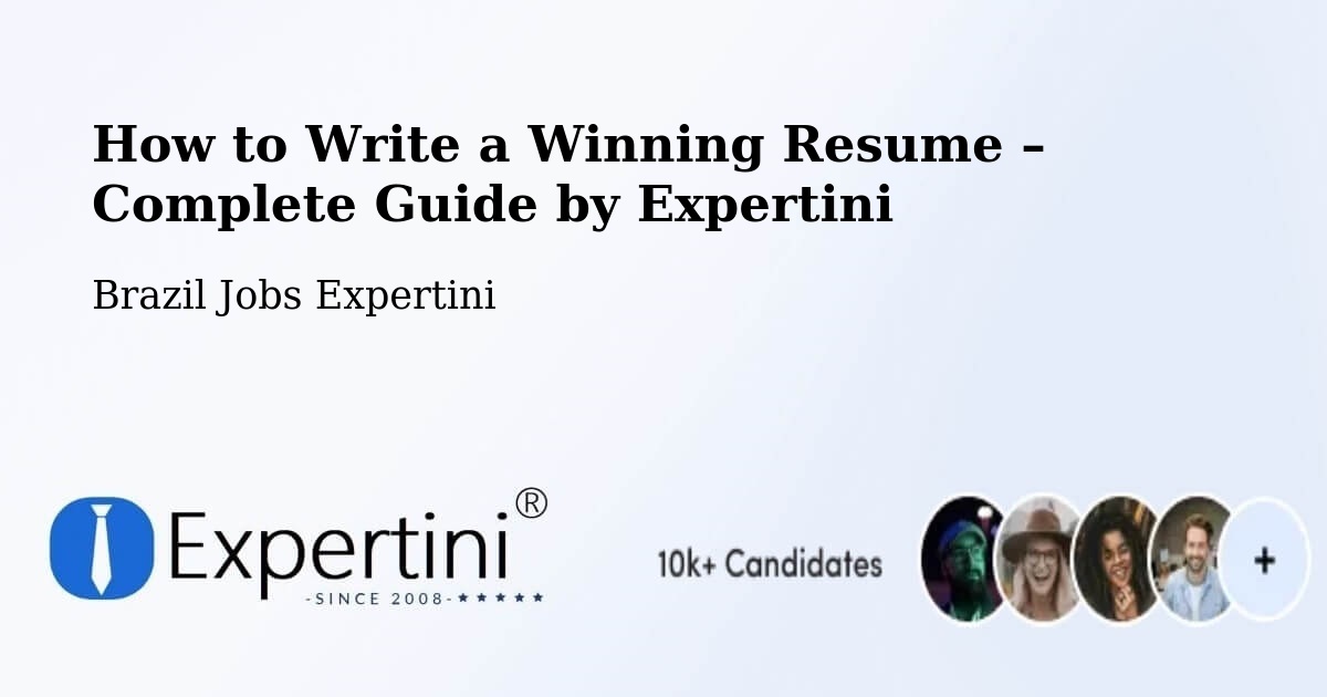 Resume Writing Guide for Job Seekers – Coronel Murta - Coronel Murta, Brazil Jobs Expertini
