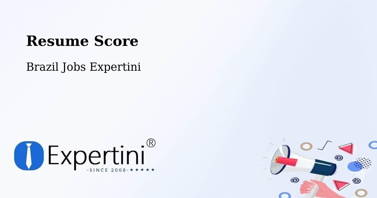 Resume Score & Job Description Match Tool – Coronel Murta - Brazil Jobs Expertini